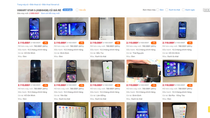 Vsmart star 5 cũ Vsmart star 5