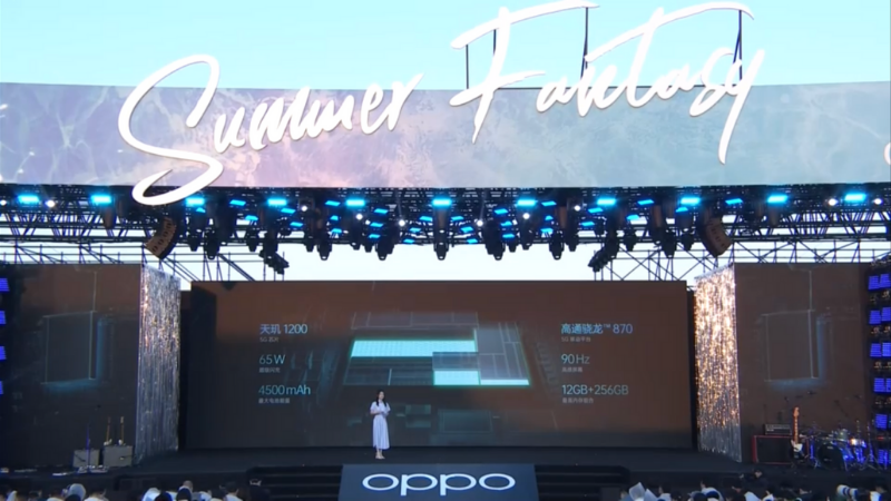 Thông số của Reno6 Pro+ 5G tại sự kiện. (Nguồn: OPPO). Thông số của Reno6 Pro+ 5G tại sự kiện. (Nguồn: OPPO).