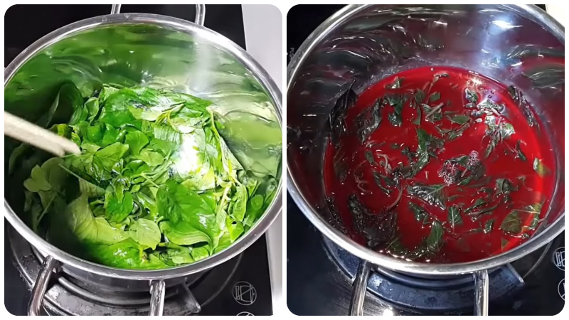 Nấu nước lá cẩm