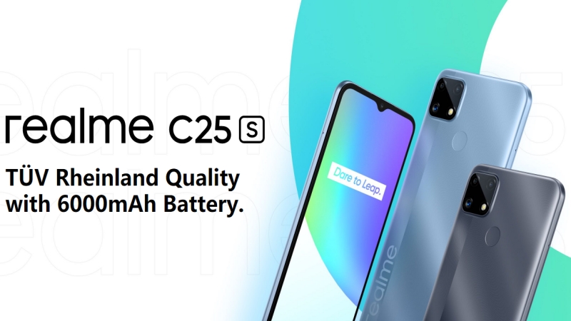 Realme C25s ra mắt: Dùng chip chơi game mạnh mẽ hơn của Realme C25, pin 6.000mAh, giá chỉ 3.9 triệu đồng Realme C25s ra mắt: Dùng chip chơi game mạnh mẽ hơn của Realme C25, pin 6.000mAh, giá chỉ 3.9 triệu đồng