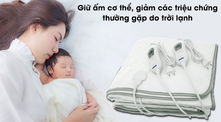 đệm điện giúp giữ ấm cơ thể