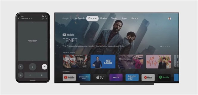 Android 12 sẽ biến chiếc điện thoại của bạn thành điều khiển TV
