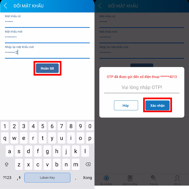 Đổi mật khẩu VssID Đổi mật khẩu VssID