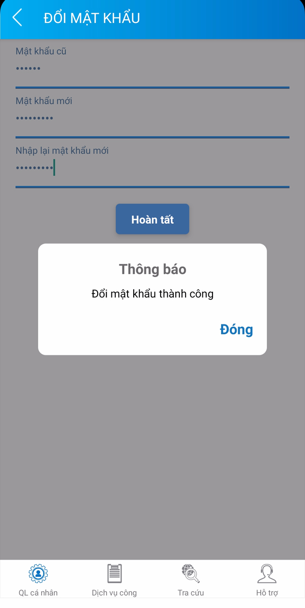 Đổi mật khẩu VssID Đổi mật khẩu VssID