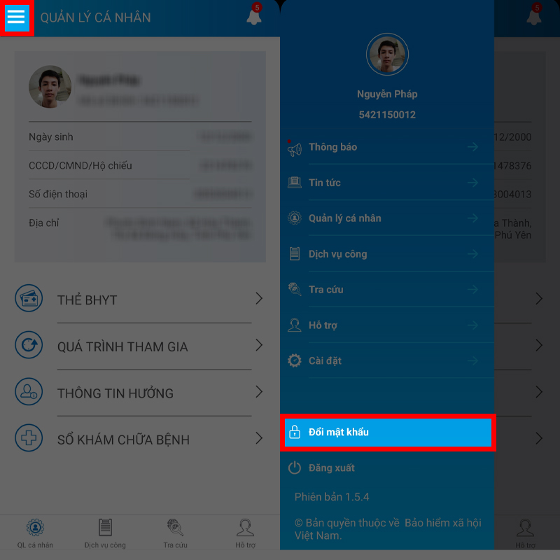 Đổi mật khẩu VssID Đổi mật khẩu VssID