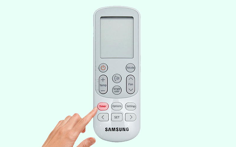 Nút Timer giúp hẹn giờ dễ dàng cho điều hòa Samsung