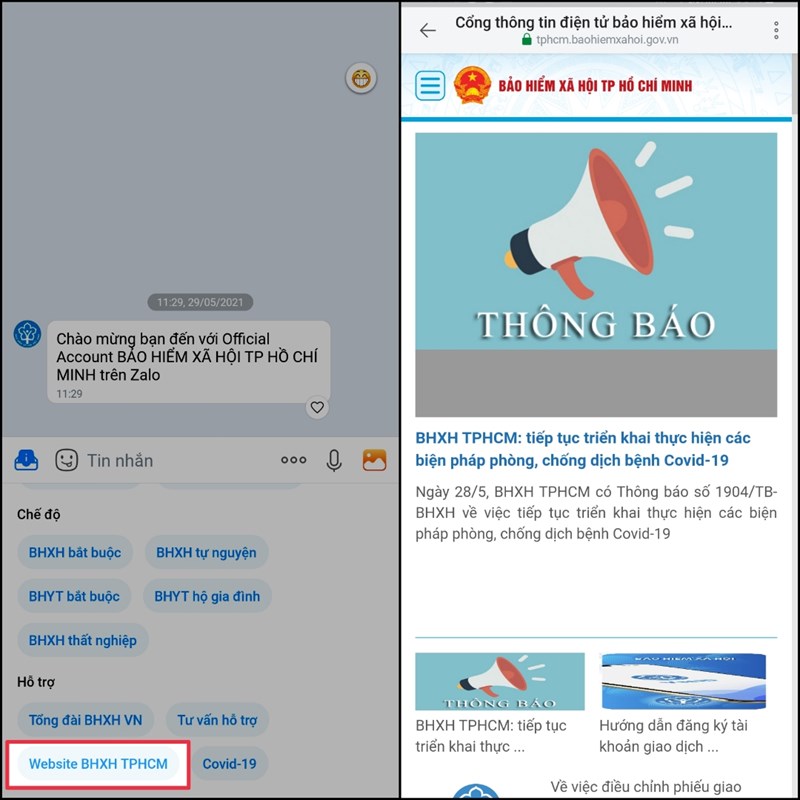 Hỗ trợ người dân liên hệ tổng đài, giải đáp các thắc mắc liên quan