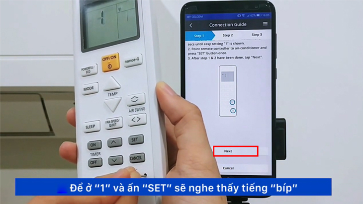 Kết nối ứng dụng Panasonic Comfort Cloud cho thiết bị tích hợp bộ điều hợp mạng - Model 2020