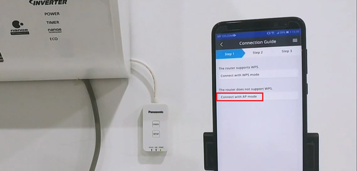 Giới thiệu tính năng wifi tiện lợi trên máy lạnh Panasonic > Kết nối ứng dụng Panasonic Comfort Cloud cho các dòng máy có thể tích hợp bộ chuyển đổi mạng của Panasonic