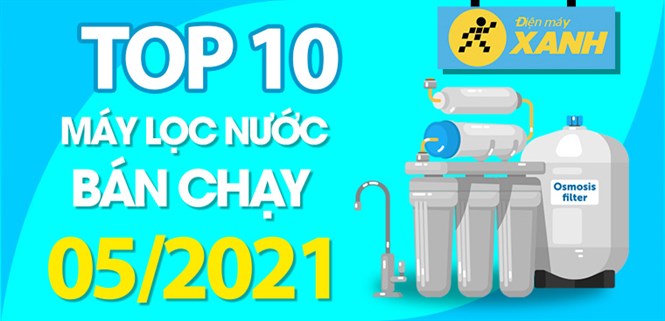 Top 10 Máy lọc nước RO bán chạy nhất tháng 05/2021 tại Điện máy XANH