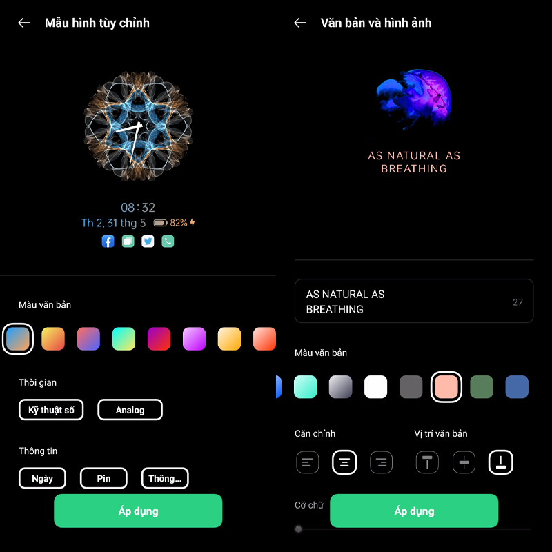 Tùy chỉnh Always on Display Tùy chỉnh Always on Display
