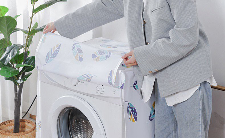Bọc áo trùm máy giặt đúng cách​