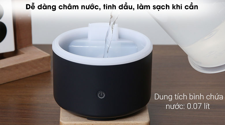 Sử dụng lượng nước phù hợp với loại tinh dầu và dung tích bình chứa