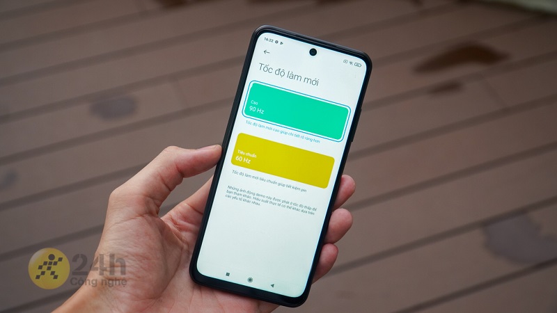 Redmi Note 10 5G được trang bị màn hình 90 Hz mượt mà