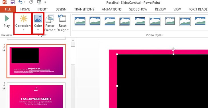 play video on powerpoint for mac