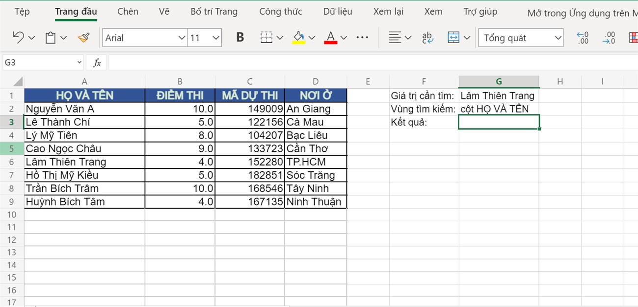 Hàm MATCH trong Excel – Cách tìm vị trí được chỉ định