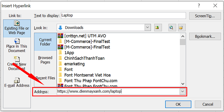 Nhập Address Nhập Address