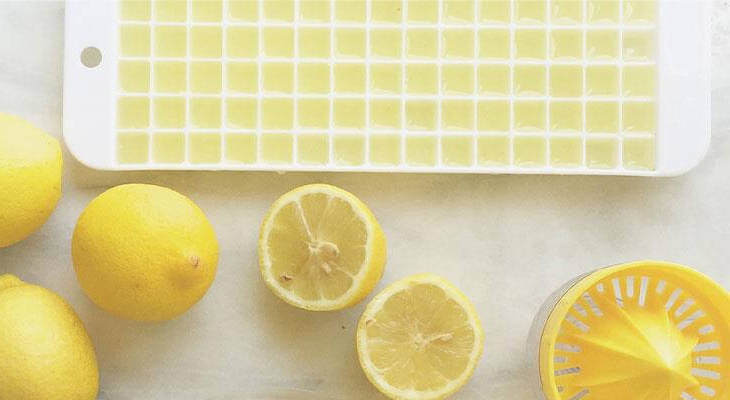 Lemonade ice cubes