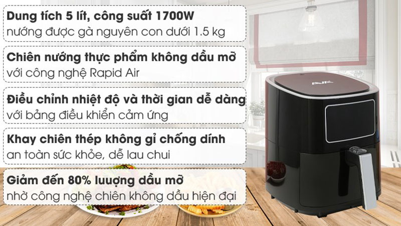 Nồi chiên không dầu Ava AF40155D 5 lít