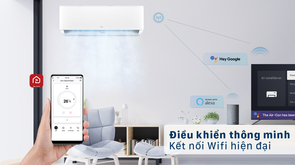 Tổng quan dòng máy lạnh cao cấp TCL 2021: TPG11 > TPG11 series - Kết nối wifi 