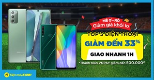 Mê Ơ Rô, điện thoại giảm SỐC đến 33%, trả chậm 0% lãi suất, giao nhanh 1h