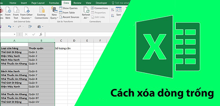 Xóa ô trống Excel - Với sự phát triển của công nghệ ngày nay, việc quản lý dữ liệu và vận hành hệ thống thông tin là điều cần thiết với mọi nhân viên văn phòng. Bước tiến tiên của Excel đã giảm thiểu công việc của các nhân viên nhưng vẫn còn những điều cần xử lý thủ công. Những hình ảnh dưới đây sẽ giúp bạn xóa được ô trống một cách nhanh chóng và chính xác.