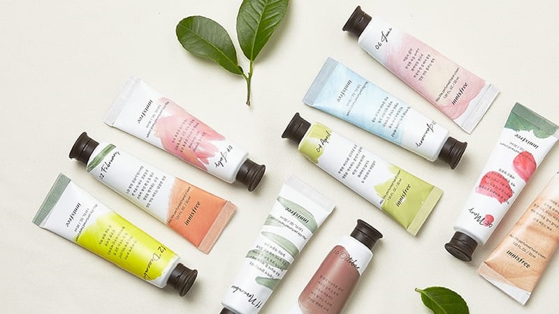 Top 5 favorite Innisfree hand cream lines today