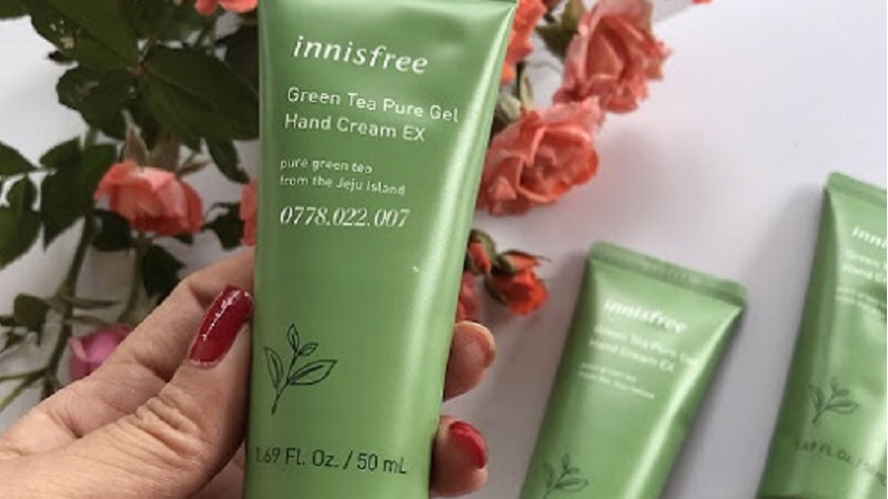 Kem dưỡng da tay Innisfree Green Tea Pure Gel Hand Cream EX