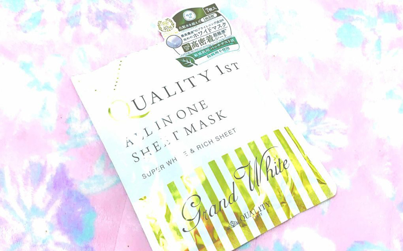 Mặt nạ Quality 1st All in one Sheet Mask Grand dưỡng trắng, giảm thâm