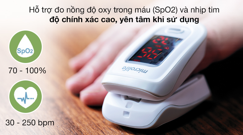 Máy đo nồng độ oxy trong máu đáp ứng các yêu cầu và tiêu chuẩn y tế
