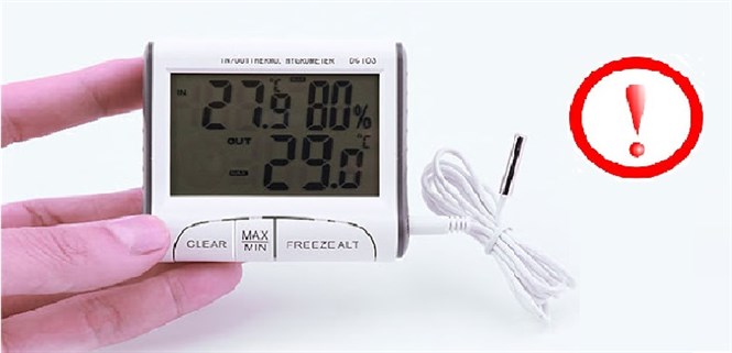 3 lỗi thường gặp trên nhiệt ẩm kế. Nguyên nhân và cách khắc phục