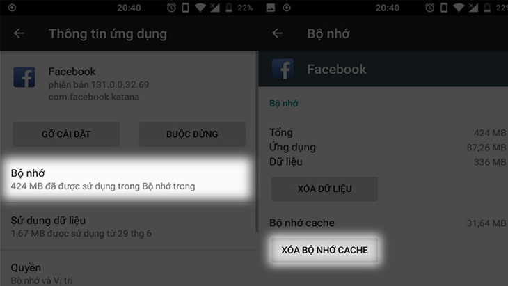 Từ 01/06/2021, Google Photos chính thức dừng sao lưu ảnh miễn phí > Thường xuyên dọn dẹp cache để có thể giải phóng dung lượng bộ nhớ