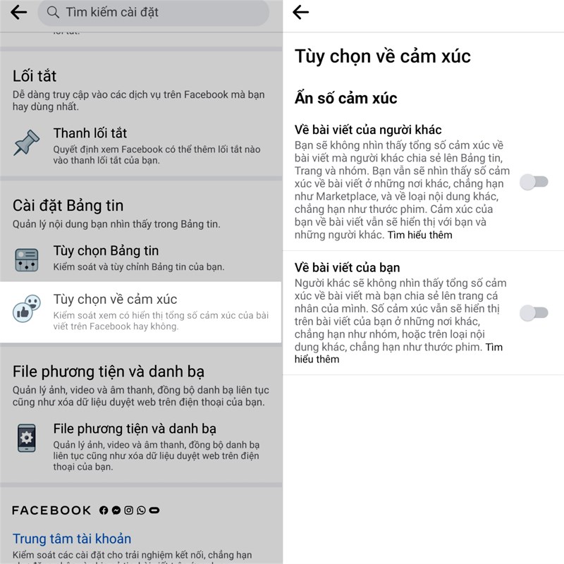 ẩn lượt thích