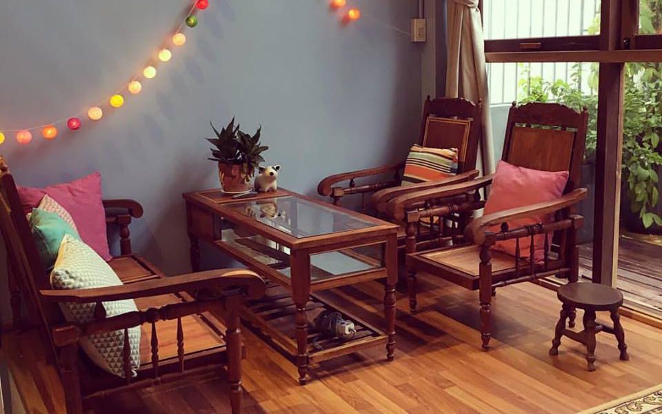 Phòng khách tại LaRose Homestay