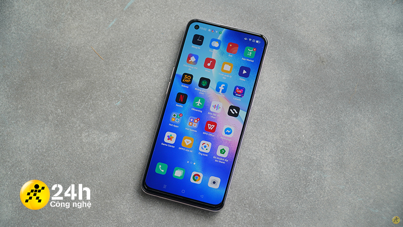 Tỷ lệ màn hình mặt trước của OPPO Reno5 lên đến 91.7%.