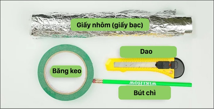 Vật liệu làm bút cảm ứng bằng giấy nhôm