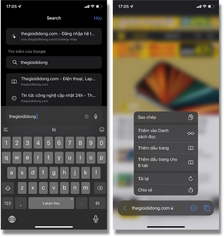 Thanh tìm kiếm Safari trong iOS 15 Beta 3 đã có vài thay đổi nhỏ.