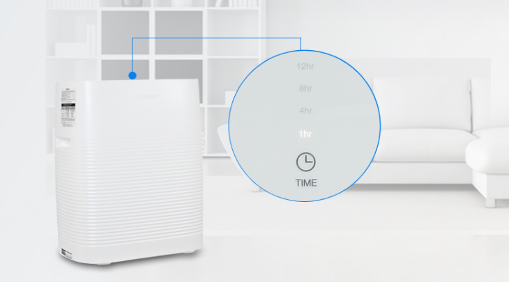 Máy lọc không khí Cuckoo của nước nào? Có tốt không? Có nên mua không? > tính năng hẹn giờ trên máy lọc không khí Cuckoo