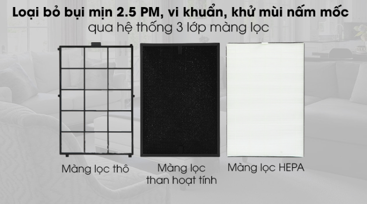 Máy lọc không khí Cuckoo của nước nào? Có tốt không? Có nên mua không? > Máy lọc không khí Cuckoo có tính năng hiệu quả lọc không khí cao với hệ thống màng lọc thông minh