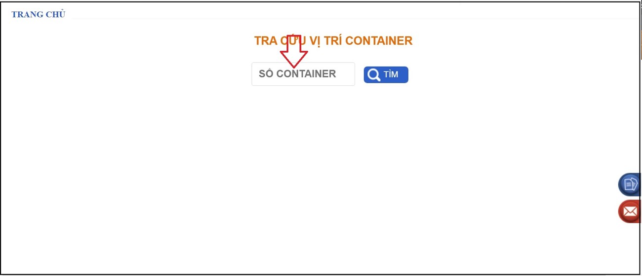 Bước 2: Điền đầy đủ số container.