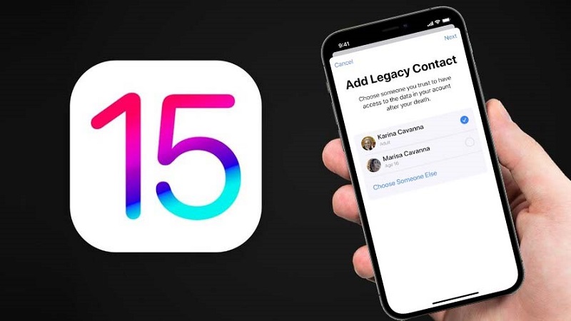 Với iOS 15, bạn có thể lựa chọn người thừa kế iCloud khi qua đời