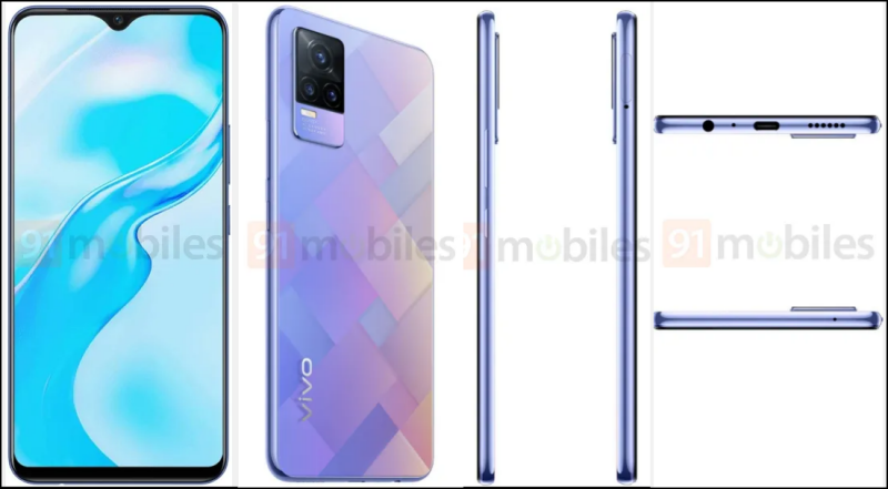Vivo Y73 (2021) lộ ảnh render
