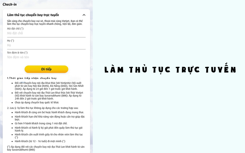 Điền đúng và đủ các thông tin