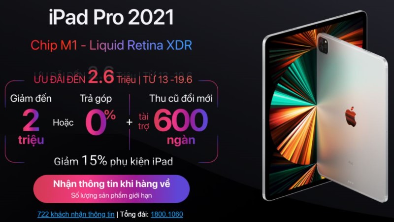 Đây là những lý do nên sở hữu iPad Pro 2021: Siêu phẩm chip M1, màn hình Mini LED, kết nối 5G và nhiều hơn thế nữa
