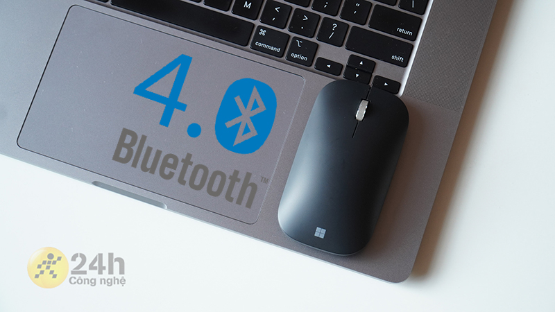 Chuột Microsoft Modern Mobile sử dụng Bluetooth 4.0 cho khả năng kết nối lên đến 10 m.