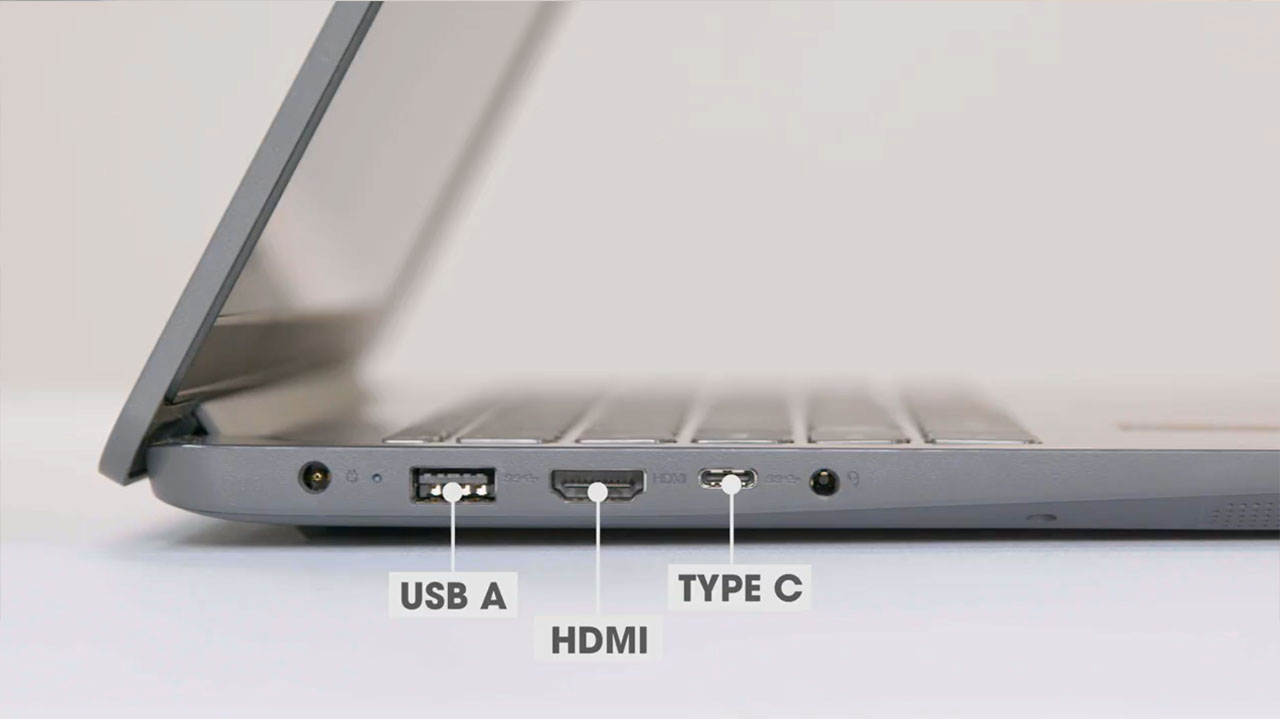 Cạnh trái của hai chiếc laptop