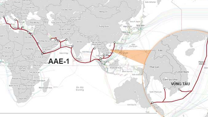 Sơ đồ tuyến cáp AAE-1