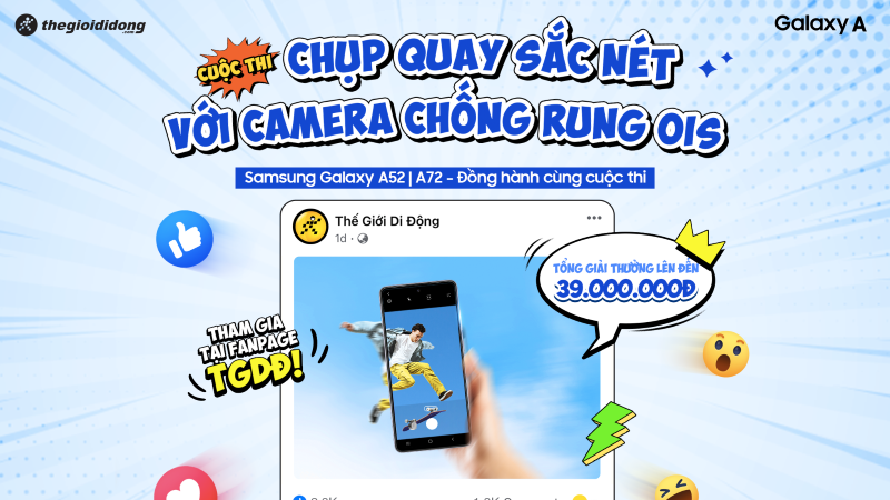 CHỤP QUAY SẮC NÉT VỚI CAMERA CHỐNG RUNG OIS CHỤP QUAY SẮC NÉT VỚI CAMERA CHỐNG RUNG OIS