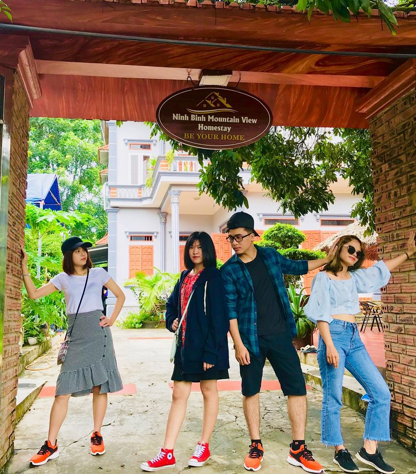 Cổng vào của Homestay