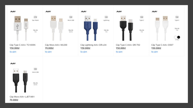 Xuất hiện thương hiệu phụ kiện mới AVA+: nhỏ gọn, an toàn, giá tốt bao lời, bảo hành 12 tháng, sale 30% cho sạc dự phòng